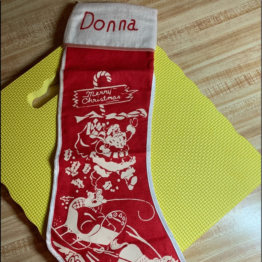 Vintage Christmas stocking